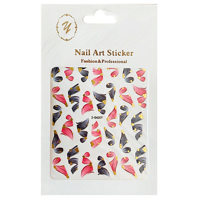 Nail Art Sticker, 2D стикер Z-D4307 (золото)
