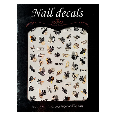 Nail decals, 2D стикер DH-229