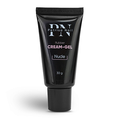 Patrisa Nail, Гель моделирующий Rubber cream-gel nude (розово-бежевый), 30 гр