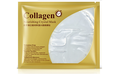 BIOAQUA, Маска для лица с коллагеном Collagen Nourishing Crystal Mask (белая), 60г