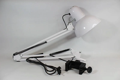 Лампа настольная Desk Lamp, цвет: БЕЛЫЙ (крепление струбцина)