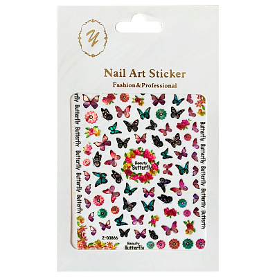 Nail Art Sticker, 2D стикер Z-D3866