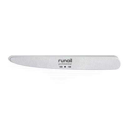 Профессиональная пилка для искусственных ногтей (белая, нож, 100/100), RuNail