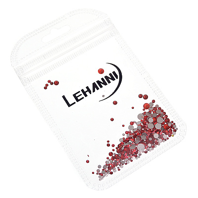 Lehanni, Стразы разных размеров красные, 250 штук