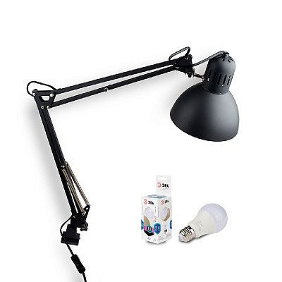 Лампа для идеальных бликов, Desk Lamp MT-811, цвет: ЧЕРНЫЙ (крепление струбцина и подставка)