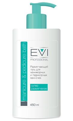 EVI professional, Размягчающий гель для маникюрных и педикюрных ванночек , 450 мл