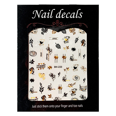 Nail decals, 2D стикер DH-233