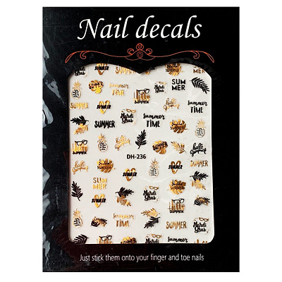 Nail decals, 2D стикер DH-236