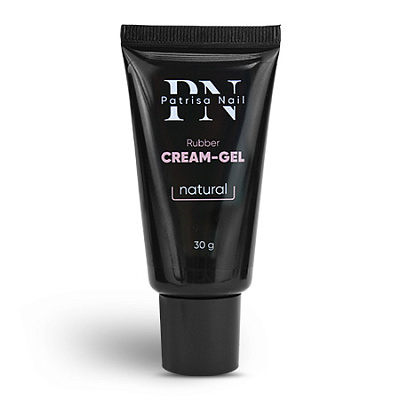Patrisa Nail, Гель моделирующий Rubber cream-gel natural (нежно-розовый), 30 гр