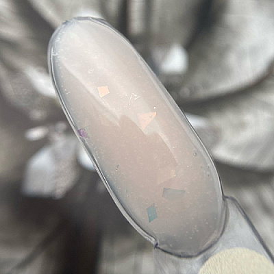 Patrisa Nail, Камуфлирующий гель с "битым стеклом" Secret Gel Body (цвет: естественный беж), 15 гр