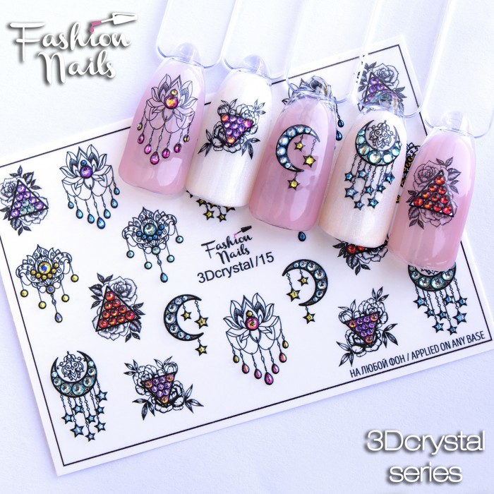 Fashion Nails, Слайдер-дизайн 3Dcrystal/15