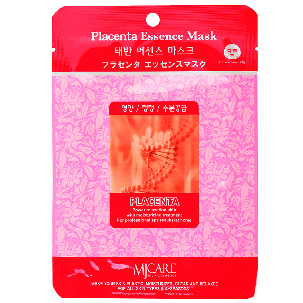 Mijin Essence Mask, Маска тканевая для лица с Плацентой (23 гр)