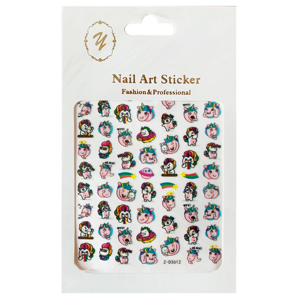 Nail Art Sticker, 2D стикер Z-D3612