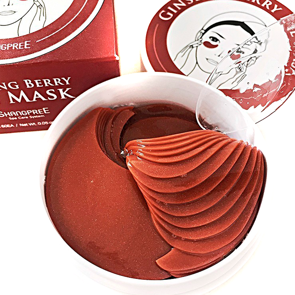 Патчи для кожи вокруг глаз с женьшенем Shangpree Ginseng Berry Eye Mask, 60 шт