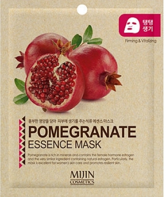 NEW MIJIN, Маска тканевая Pomergranate Essence Mask (гранат) 25 гр
