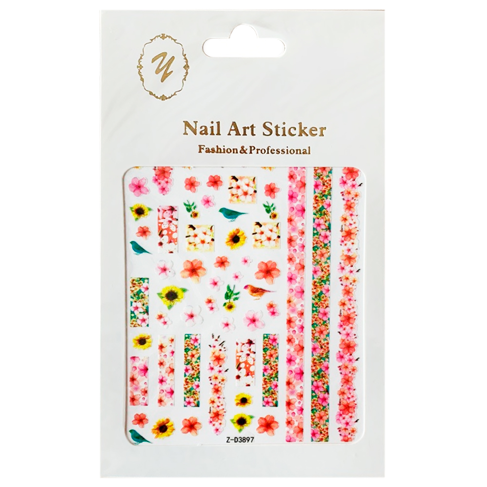Nail Art Sticker, 2D стикер Z-D3897