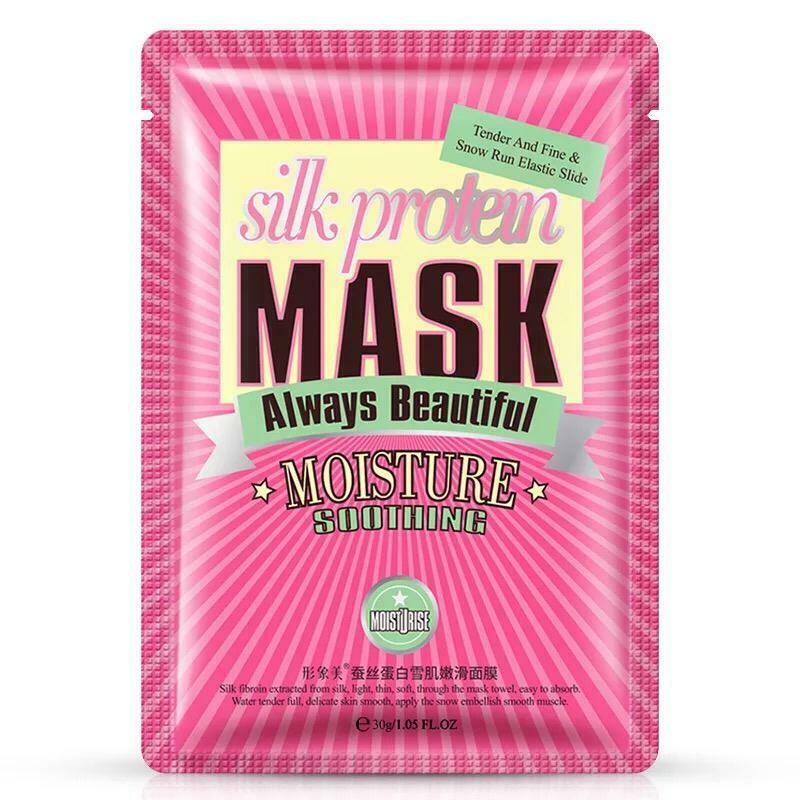 Images, Увлажняющая тканевая маска с протеинами шелка Silk protein Mask Always beautiful, 30г
