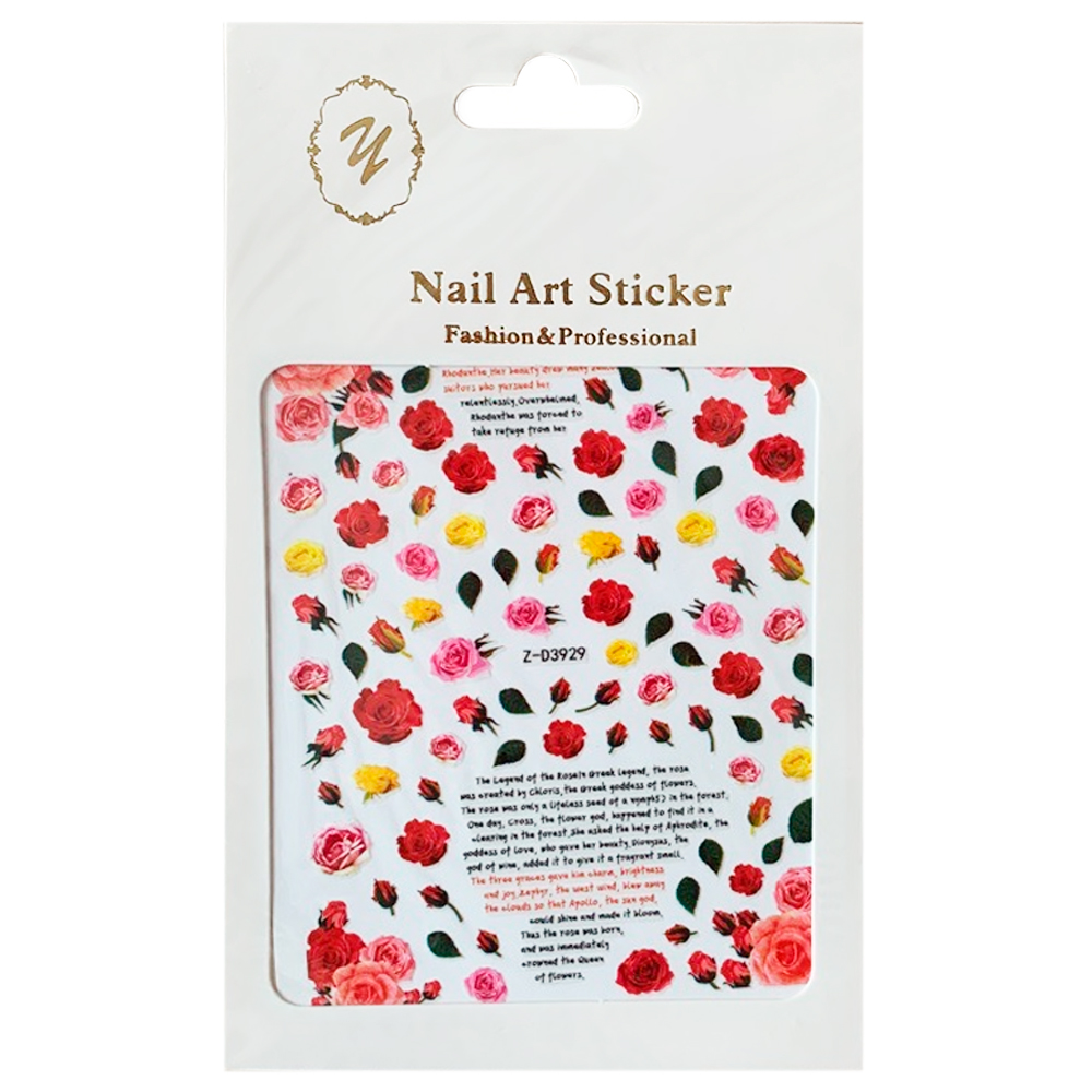 Nail Art Sticker, 2D стикер Z-D3929