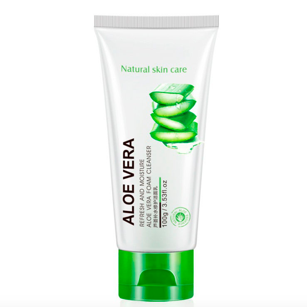 BIOAQUA, Пенка для умывания с алоэ Aloe Vera Refresh and Moisture, 100 мл.