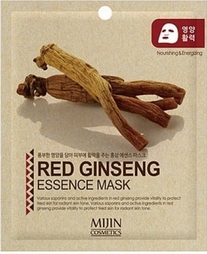 NEW MIJIN, Маска тканевая Red Ginseng Essence Mask (жень-шень) 25 гр