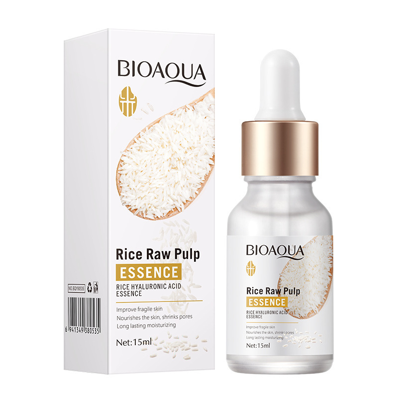 BIOAQUA, Сыворотка для лица с экстрактом риса и гиалуроновой кислотой Rice Raw Pulp Essence, 15мл