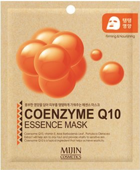 NEW MIJIN, Маска тканевая Coenzyme Q10 Essence Mask (коэнзим) 25 гр