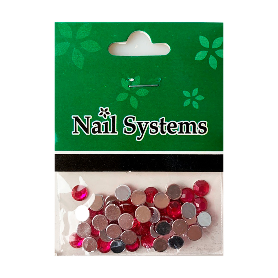Nail Systems, Украшение для ногтей Кружочки, цвет: розовый, 2 гр
