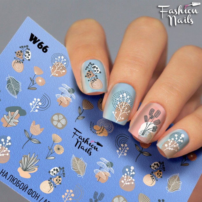 Fashion Nails, Слайдер-дизайн W66