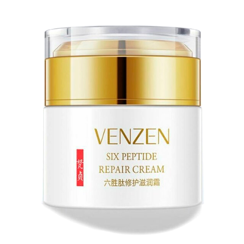 VENZEN, Омолаживающий пептидный крем Six Peptide Repair Cream, 50 гр