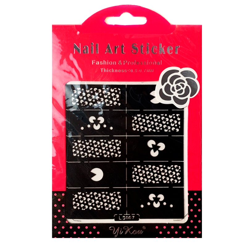 Nail Art Sticker, Трафареты для дизайна LS007