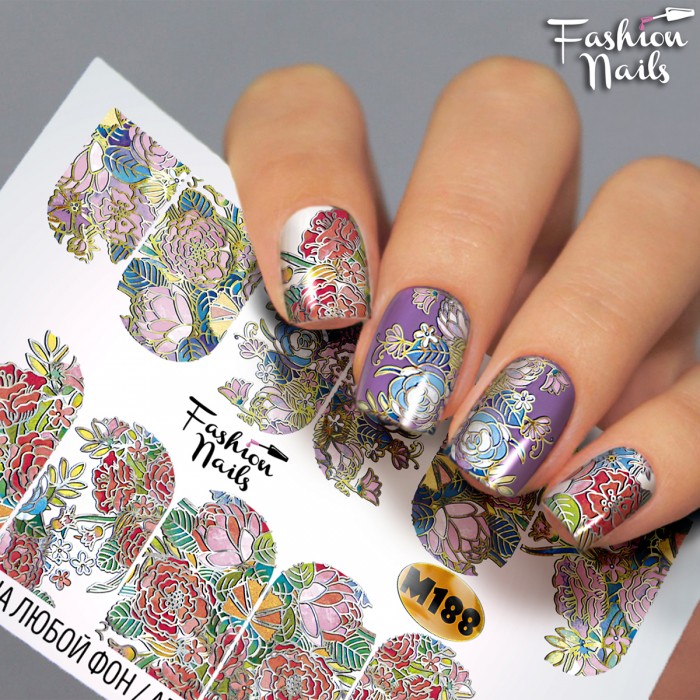 Fashion Nails, Слайдер-дизайн M188