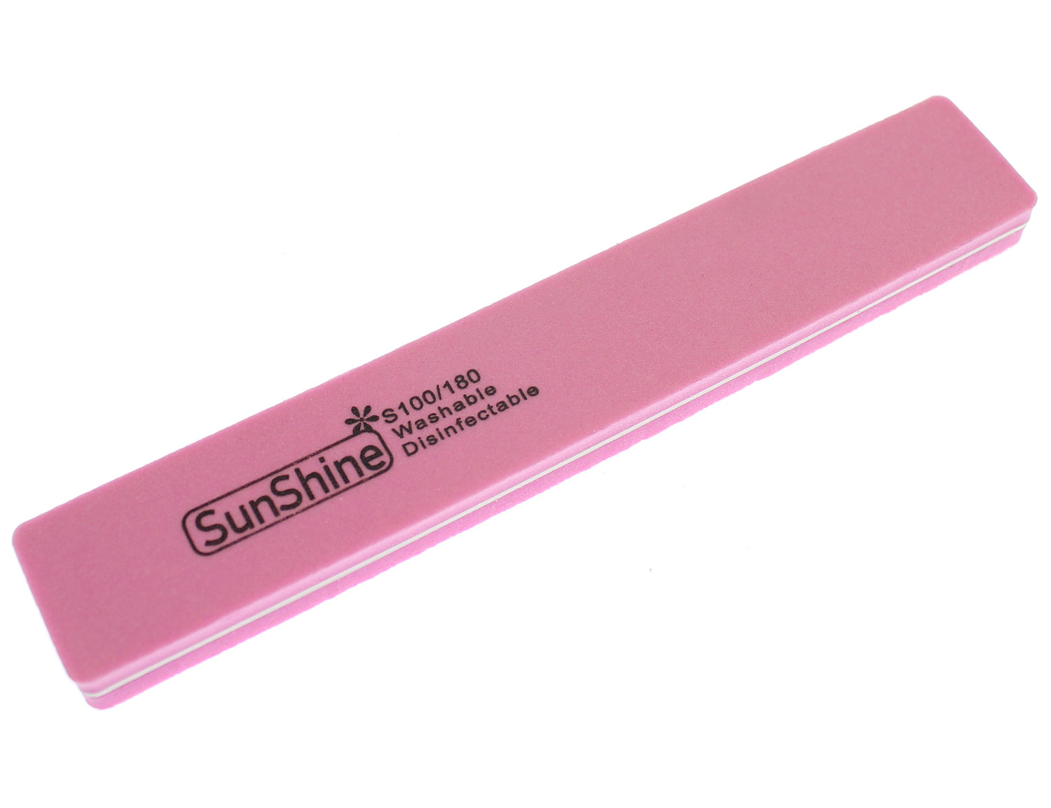 Шлифовщик (универсальный, розовый, квадрат, 100/180), SunShine