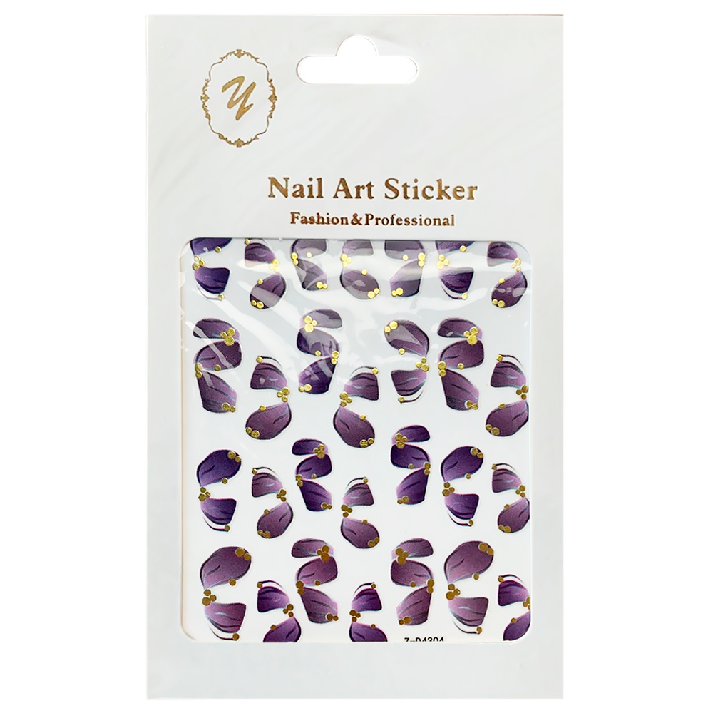 Nail Art Sticker, 2D стикер Z-D4304 (золото)