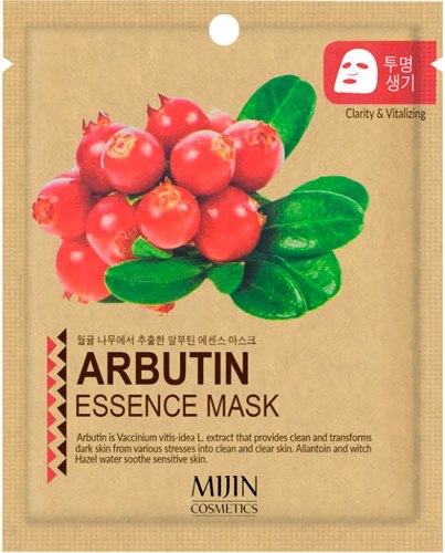 NEW MIJIN, Маска тканевая Arbutin Essence Mask (арбутин) 25 гр