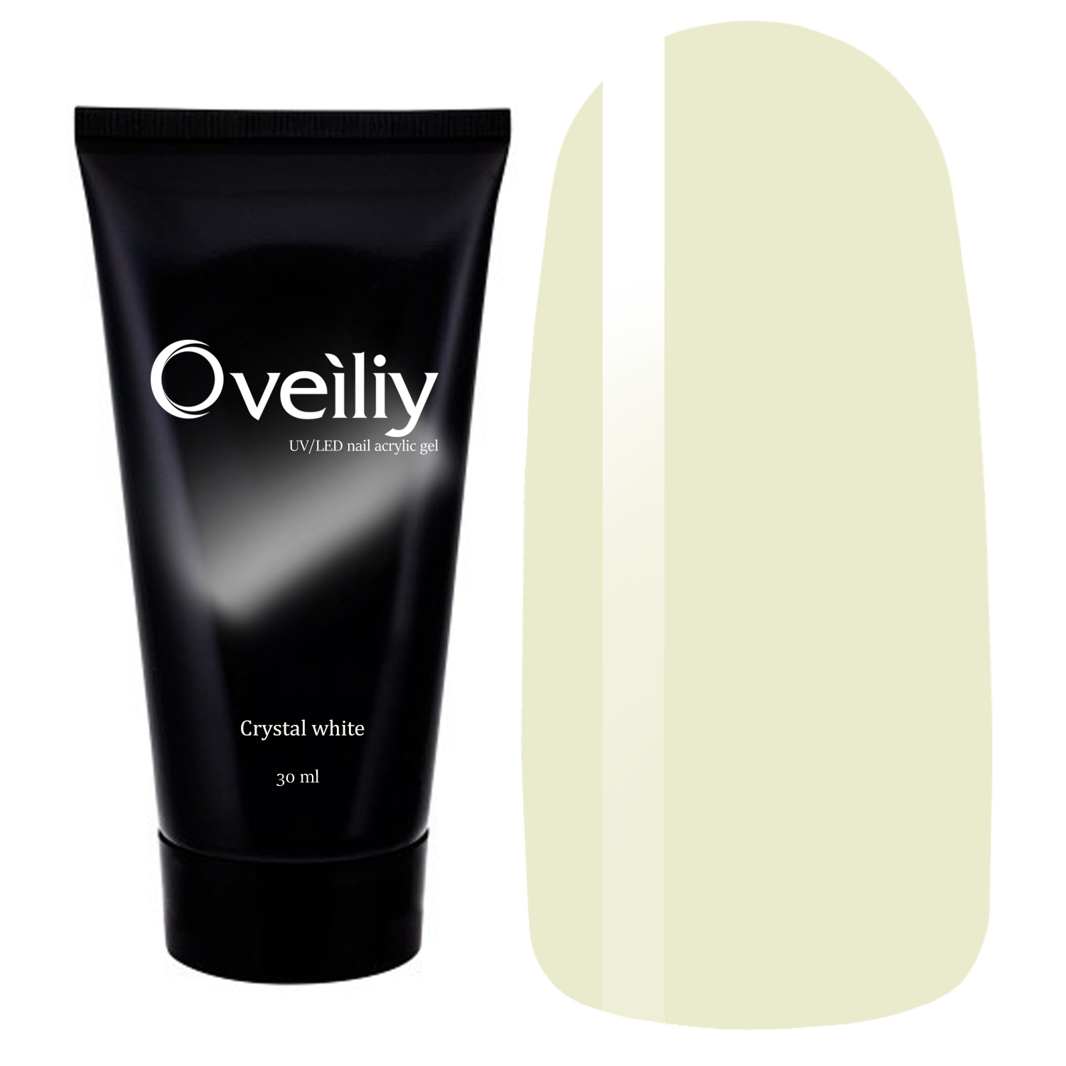 Oveiliy, Акрил-гель № 02 Crystal white, 30ml