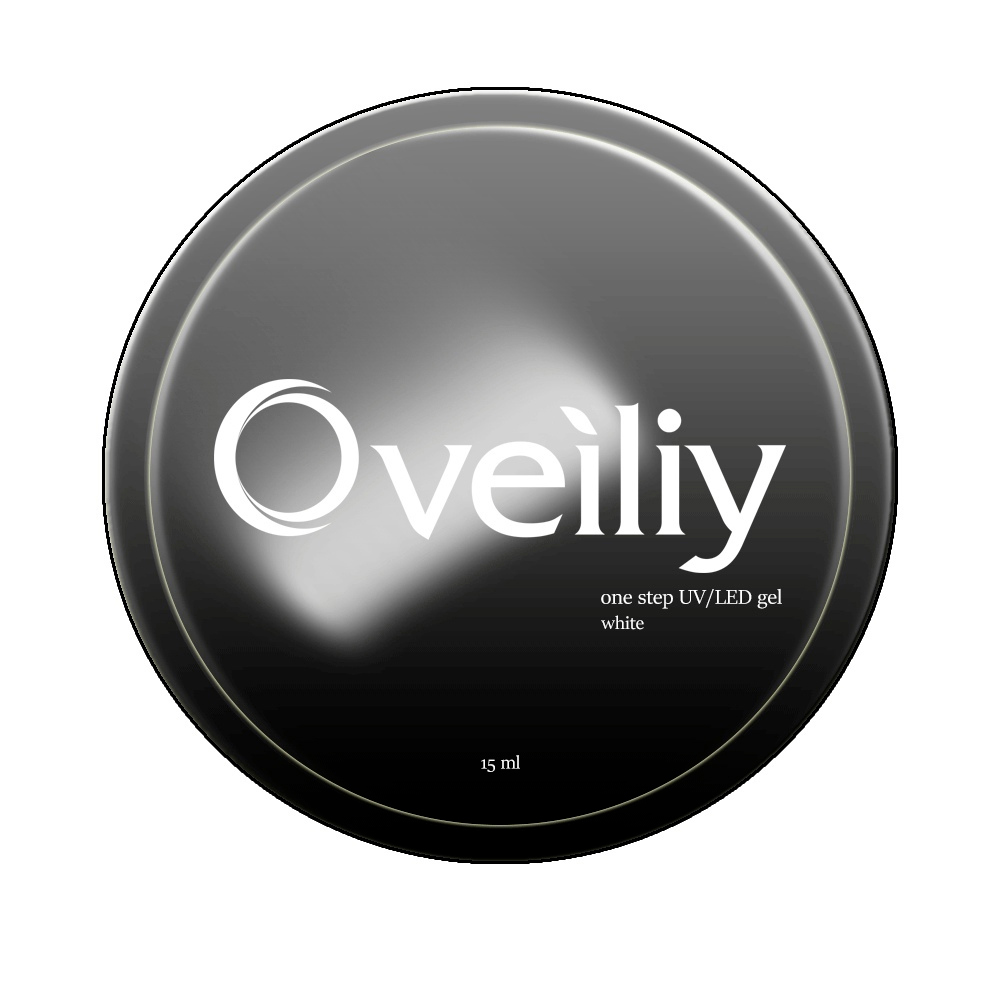 Oveiliy, Камуфлирующий гель UV/LED, цвет: White №05, 15 мл