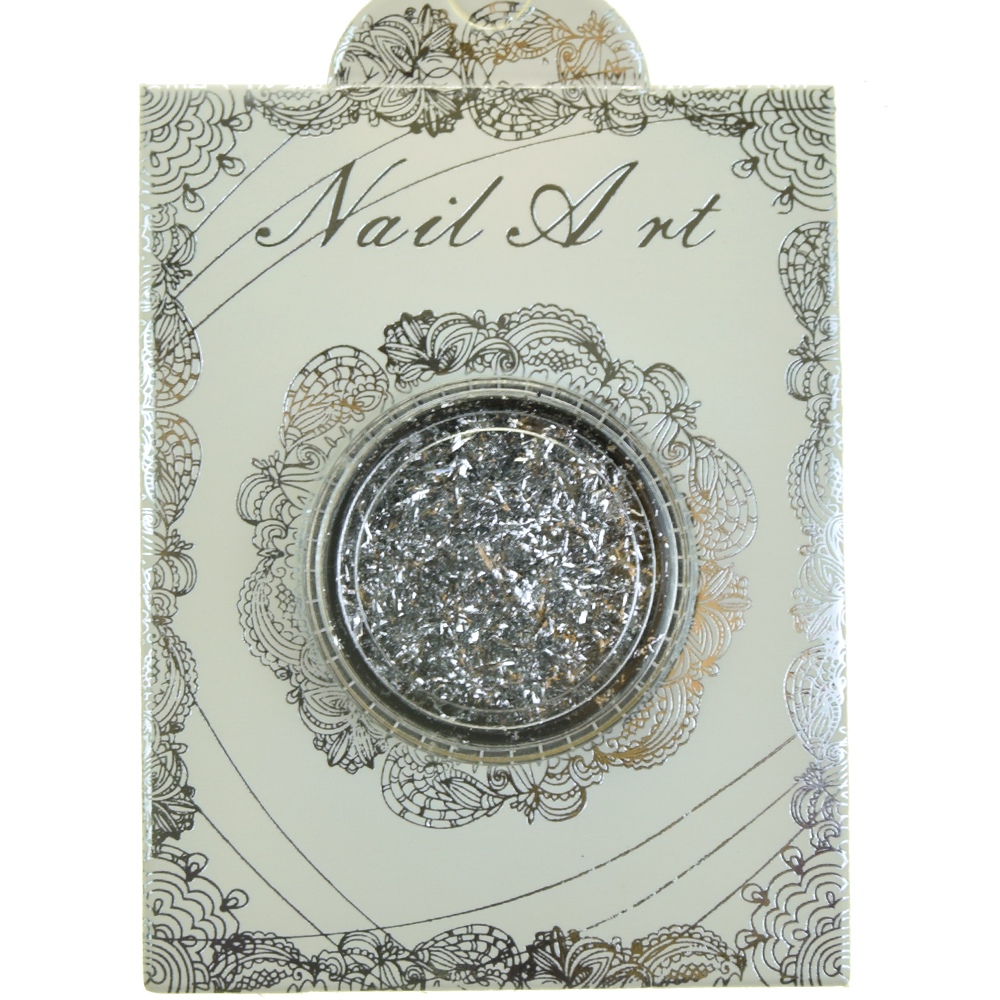 Nail Art, хлопья юки Фейерверк (цвет серебро)