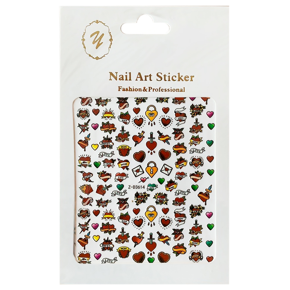 Nail Art Sticker, 2D стикер Z-D3614