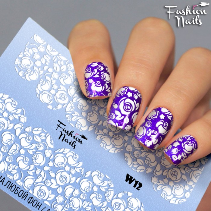 Fashion Nails, Слайдер-дизайн W12