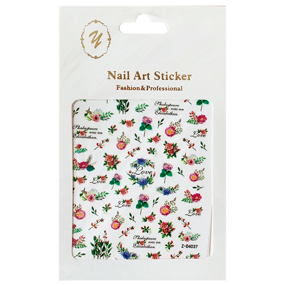 Nail Art Sticker, 2D стикер Z-D4037