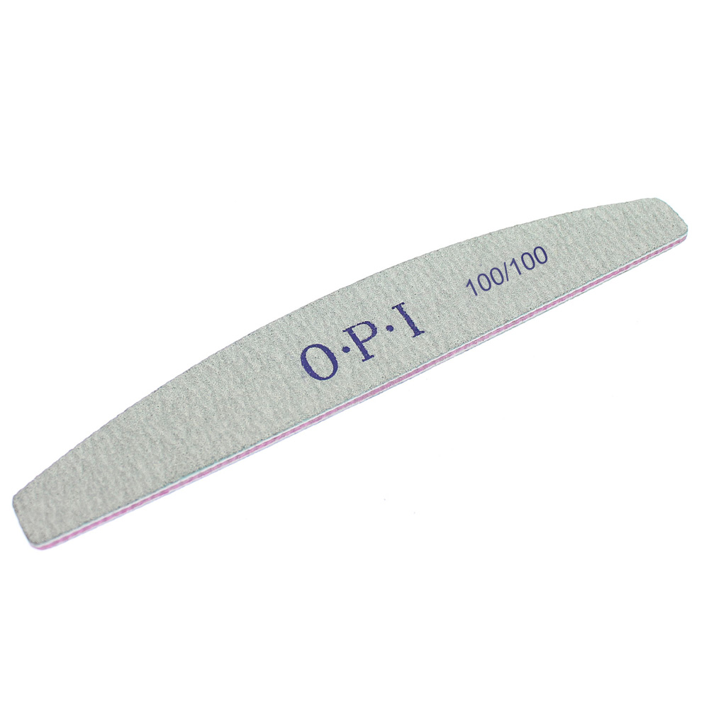 O.P.I, Пилка для искусственных ногтей (Лодка) 100/100 грит, серая
