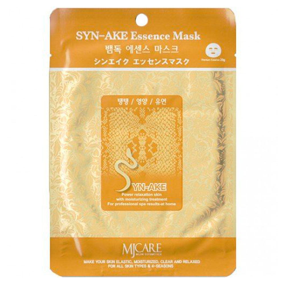 Mijin Essence Mask, Маска тканевая для лица с Пептидом Змеи (23 гр)