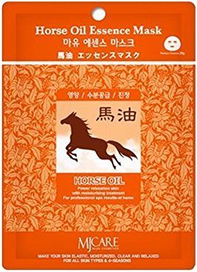 Mijin Essence Mask, Маска тканевая для лица лошадиный жир (23 гр)