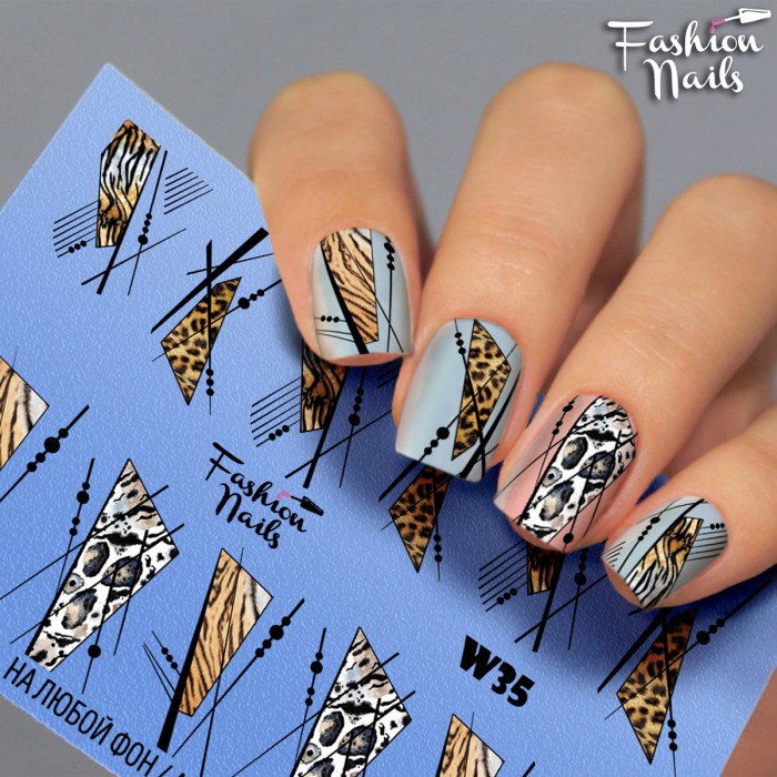 Fashion Nails, Слайдер-дизайн W35