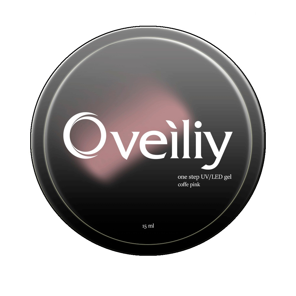 Oveiliy, Камуфлирующий гель UV/LED, цвет: Coffe Pink №03, 15 мл