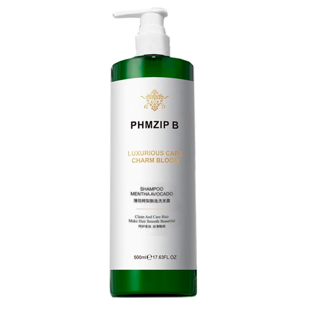 PHMZIP B, Шампунь для волос Mentha Avocado Shampoo, 500 мл