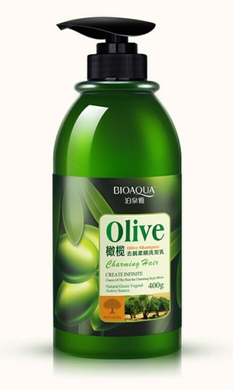 Bioaqua, Шампунь для волос с маслом оливы Olive Shampoo, 400 мл