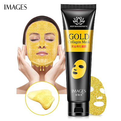 IMAGES, Маска-пленка для лица с биозолотом и коллагеном Gold Collagen Mask, 60 г