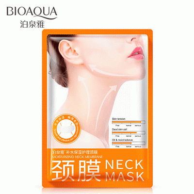 BIOAQUA, Увлажняющая маска-салфетка для шеи на основе гиалуроновой кислоты Moisturizing Skin and Nesk Mask, 17гр