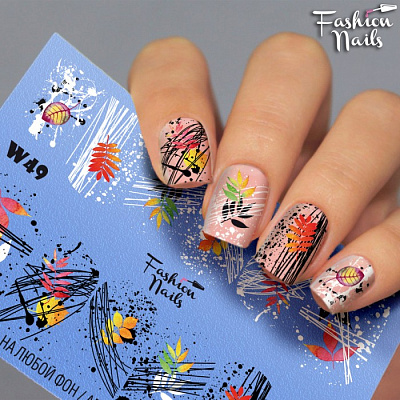 Fashion Nails, Слайдер-дизайн W49